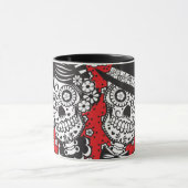 Mug Couples de crâne de sucre (Centre)