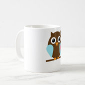 Mug Couples de hibou sur une branche (Devant gauche)
