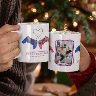 Mug Couples de jeu qui jouent ensemble, restez ensembl