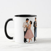 Mug Couples de soirées de bal des années 50 (Gauche)