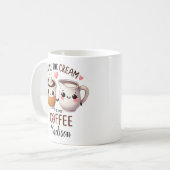 Mug Couples Funny personnalisés - Crème à mon café (Devant gauche)