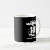 Mug Couples Mariés 10 Ans Humour 10e Anniversaire de M (Devant droit)
