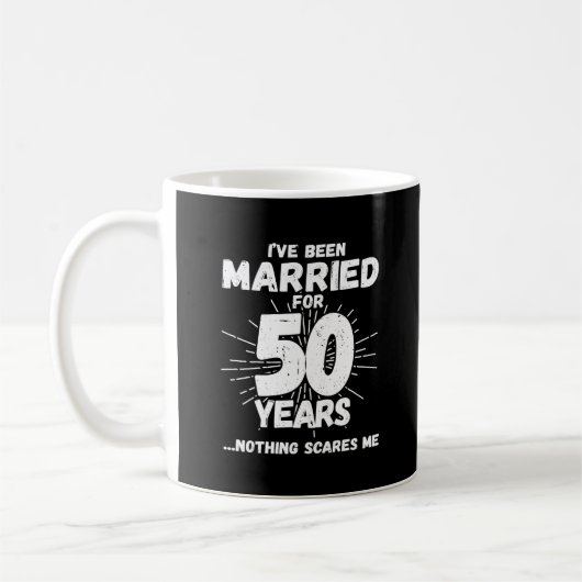 Mug Couples mariés 50 ans drôle 50e anniversaire (Gauche)