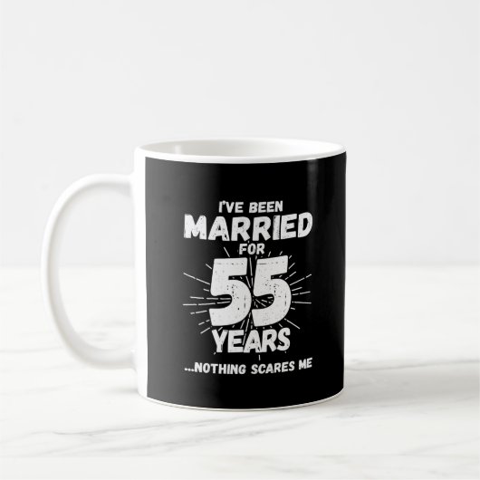 Mug Couples Mariés 55 Ans Drôle 55e Anniversaire de Ma (Gauche)