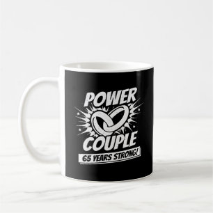 Mug Couples mariés 65e Anniversaire Fort de 65 ans