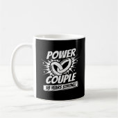 Mug Couples mariés à 18e anniversaire 18 ans (Gauche)