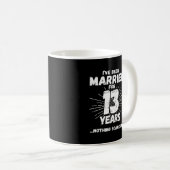 Mug Couples Mariés depuis 13 Ans Drôle de 13e Annivers (Devant droit)