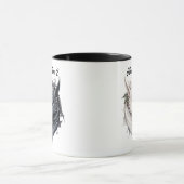 Mug Couples Noms Dragons Noir & Blanc, pour les amoure (Centre)