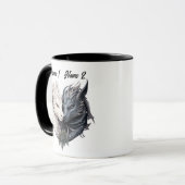 Mug Couples Noms Dragons Noir & Blanc, pour les amoure (Devant gauche)