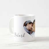 Mug Couples personnalisés Nom photo Valentines Jour (Devant gauche)