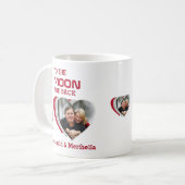 Mug Couples Red VOUS AIME À LA LUNE Photo (Devant gauche)