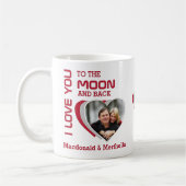 Mug Couples Red VOUS AIME À LA LUNE Photo (Gauche)