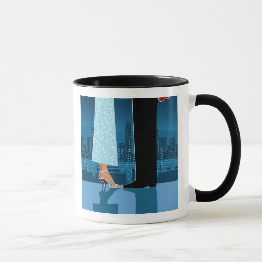 Mug Couples romantiques dans la ville (Droite)