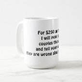 Mug Couples thérapeute qui que ce soit ? (Devant gauche)