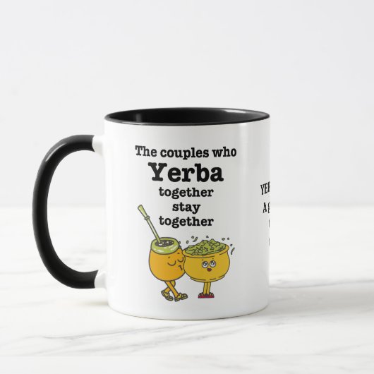 Mug Couples YERBA MATE élégant (Gauche)