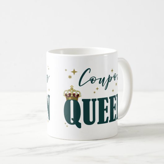 MUG COUPON QUEEN (Devant droit)