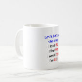 Mug Coupons la merde, je regardent 50 ! (Devant gauche)