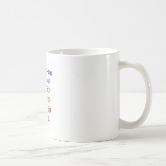 Mug Coupons la merde, je regardent 50 ! (Droite)