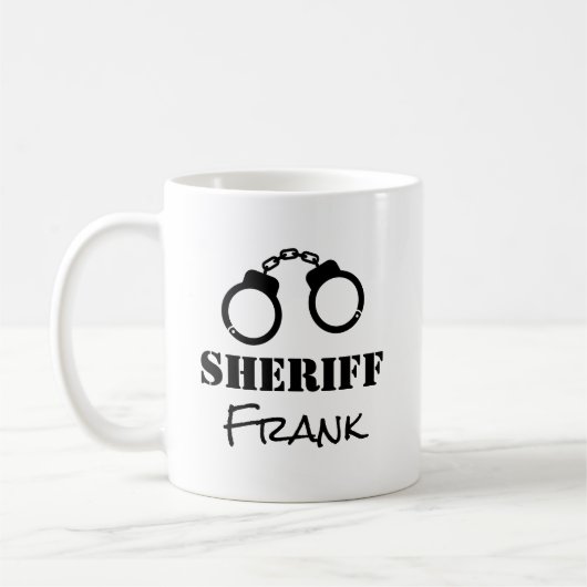 Mug Coups de main policiers policiers shérif c (Gauche)