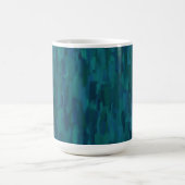 Mug Coups de pinceau impressionnistes, Nuit, Sarcelle, (Centre)