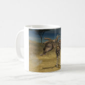 Mug Coups d'éléphant sur la girafe (Devant gauche)