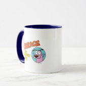 Mug Courage du chien lâché | Afficher le logo (Devant gauche)