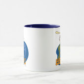 Mug Courage du chien lâché | Eustace Graphic (Centre)