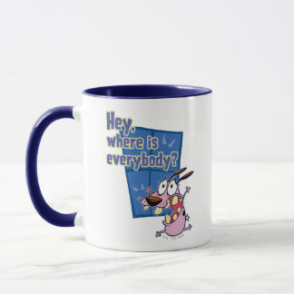 Mug Courage du chien lâché | Où est tout le monde ?