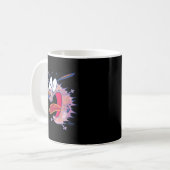 Mug Courage du mal de chien lâche à l'intérieur (Devant gauche)