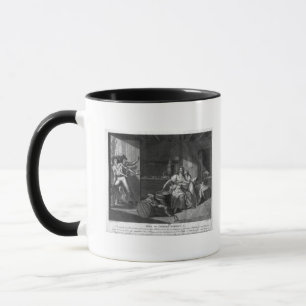 Mug Courage héroïque d'une femme faisant face à des