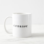 Mug Courage One Word Insrational Motivational Quote Wo (Gauche)