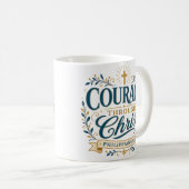 Mug Courage par le Christ : Remerciement au Pasteur (Devant droit)
