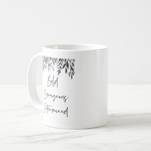 Mug Courageux courageux tendance (Devant gauche)