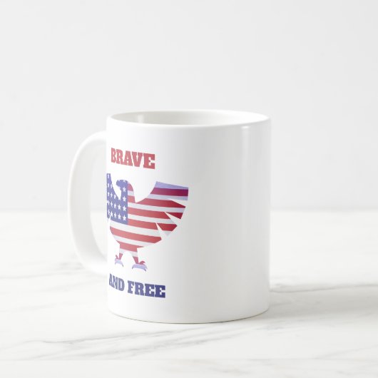 Mug Courageux Et Libre (Devant gauche)