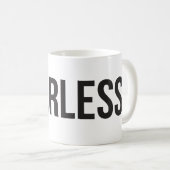 Mug Courageux - vous choisissez la couleur d'arrière - (Devant droit)