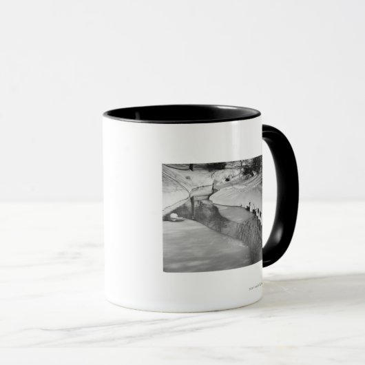 Mug Courant en hiver B&W (Devant droit)