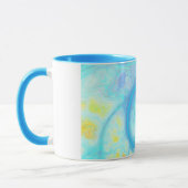 Mug Courants de joie - Aqua et citron cosmiques (Gauche)