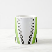 Mug Courbe Abstraite blanche et noire (Centre)