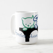 Mug Courbe de chats de chien AAH (Devant gauche)