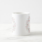 Mug Courbe de Noël Baies rouges et feuilles vertes (Centre)