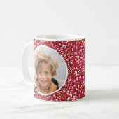 Mug Courbe de Noël Berry avec 2 photos (Devant gauche)