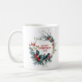 Mug Courbe de Noël Holly & bullfinch (Gauche)