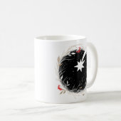 Mug Courbe moderne de Noël Star Berries (Devant droit)