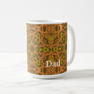 Mug Courbes liquides abstraites Art mandala gras