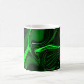 Mug Courbes ou ondulations vert métallique, foncé (Centre)
