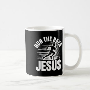 Mug Coure la course avec Jésus citation motivationnell