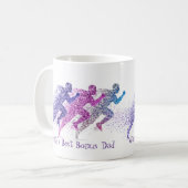 Mug Coureur Coureur du monde meilleur Bonus papa Citat (Devant gauche)