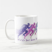 Mug Coureur Coureur du monde meilleur Bonus papa Citat (Gauche)