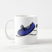 Mug Coureur de Marathon - Chaussures de Course Bleues (Gauche)
