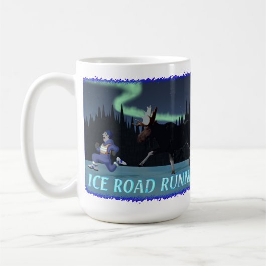 Mug Coureur de route sur glace (Gauche)